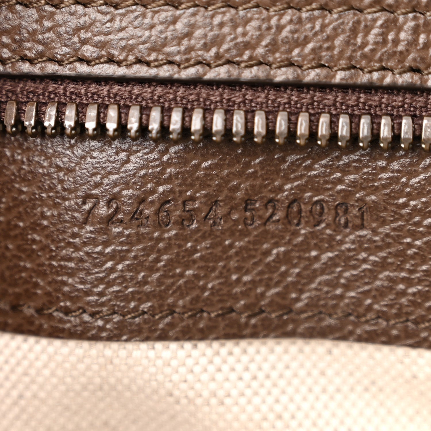 Gucci GG Supreme Monogram Textured Dollar Calfskin Web Small Ophidia Savoy Bowling Tote Beige Ebony New Acero 7 of 13