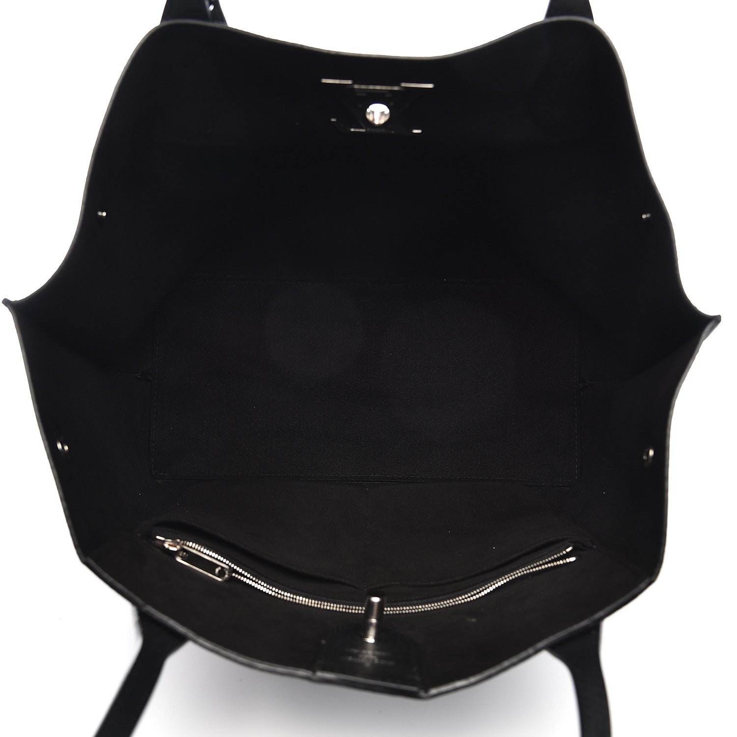 Louis Vuitton Calfskin Lockme Go Tote Black 5 of 15