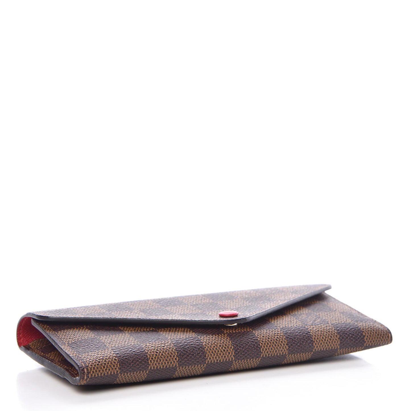 Damier Ebene Josephine Wallet Red