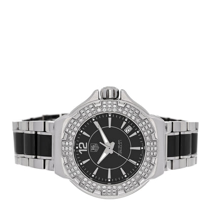 Tag Heuer Stainless Steel Ceramic Diamond Bezel 34mm Formula 1 Lady Quartz Watch Black WAH1214 2 of 4