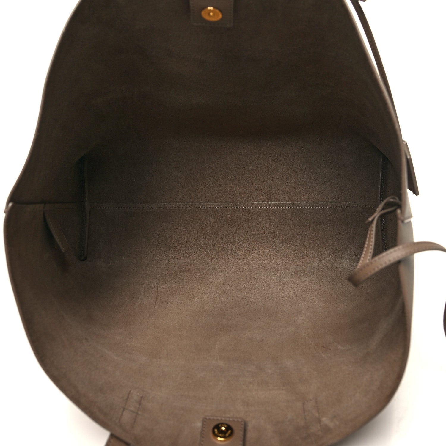 Saint Laurent Calfskin Large Shopping Tote Taupe 6 of 12