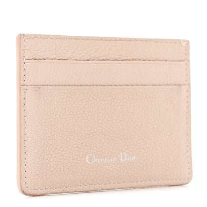 Christian Dior Grained Calfskin Cannage Diorama Card Holder Rose Poudre 3 of 8