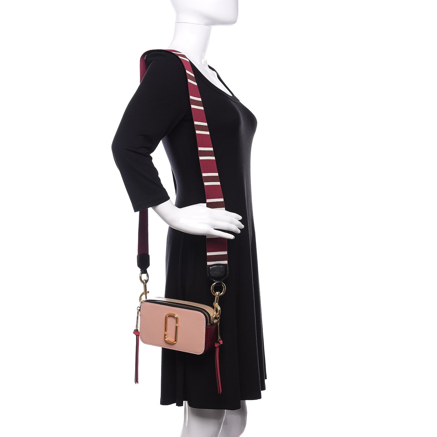 Marc Jacobs Saffiano Small Snapshot Camera Bag Rose Multicolor 2 of 10