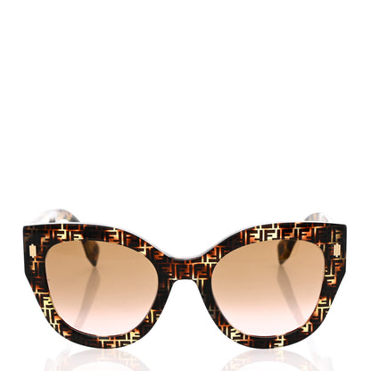 Fendi Acetate Fendi Roma Cat Eye Sunglasses FF 0435/S Havana 2 of 7