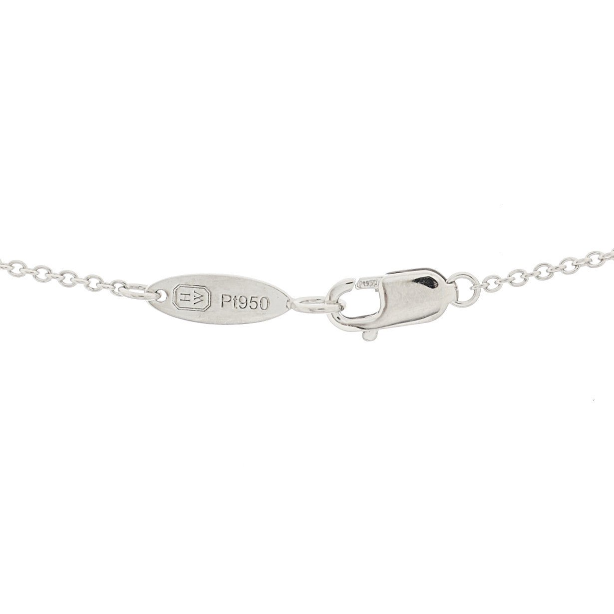 Platinum Diamond Garland Small Heart Pendant Necklace