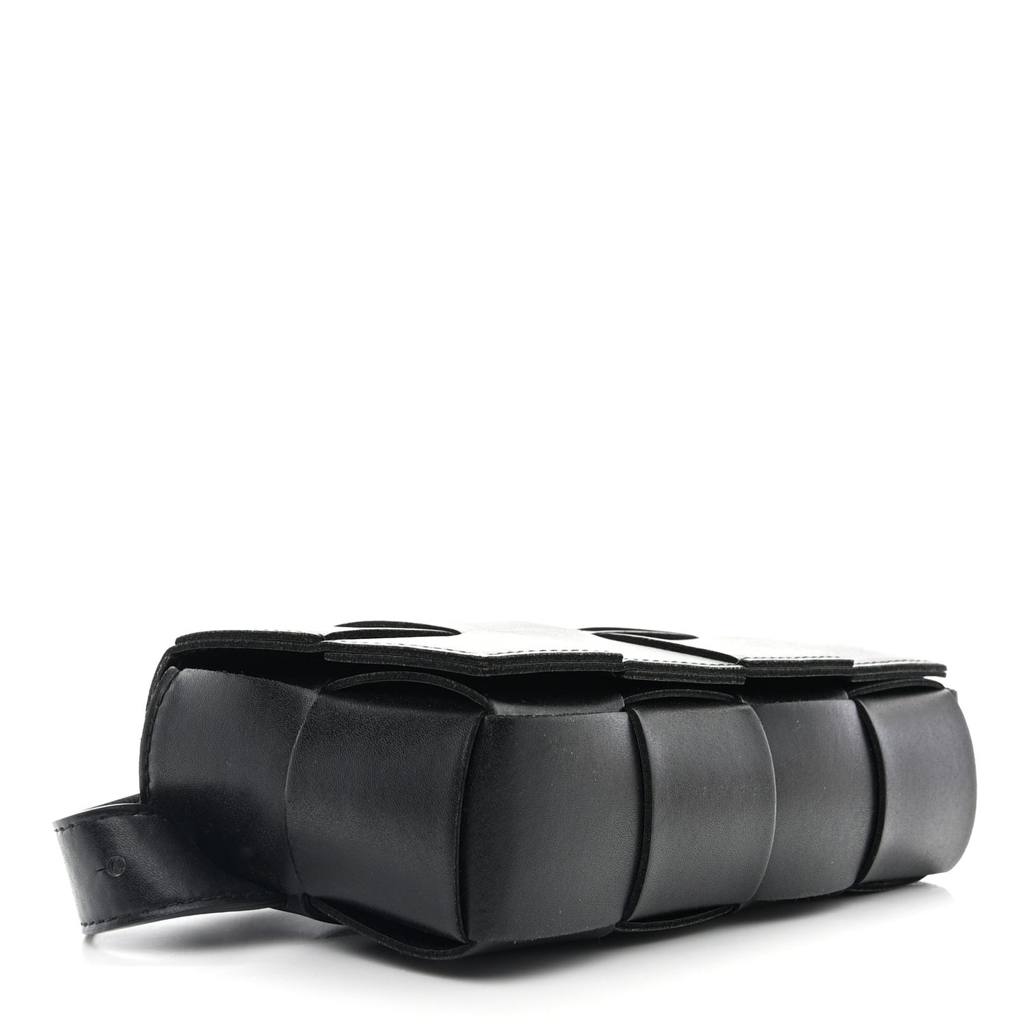 Nappa Maxi Intreccio The Belt Cassette Bag Black