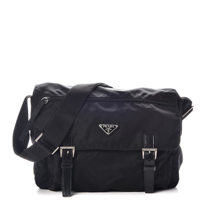 Prada Nylon Vela Messenger Bag Black 1 of 14