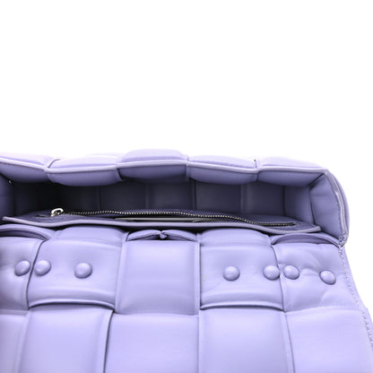 Bottega Veneta Lambskin Maxi Intreccio Padded Chain Cassette Crossbody Bag Lavender 5 of 10