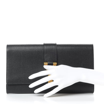 Saint Laurent Textured Calfskin Y Ligne Clutch Black 2 of 7