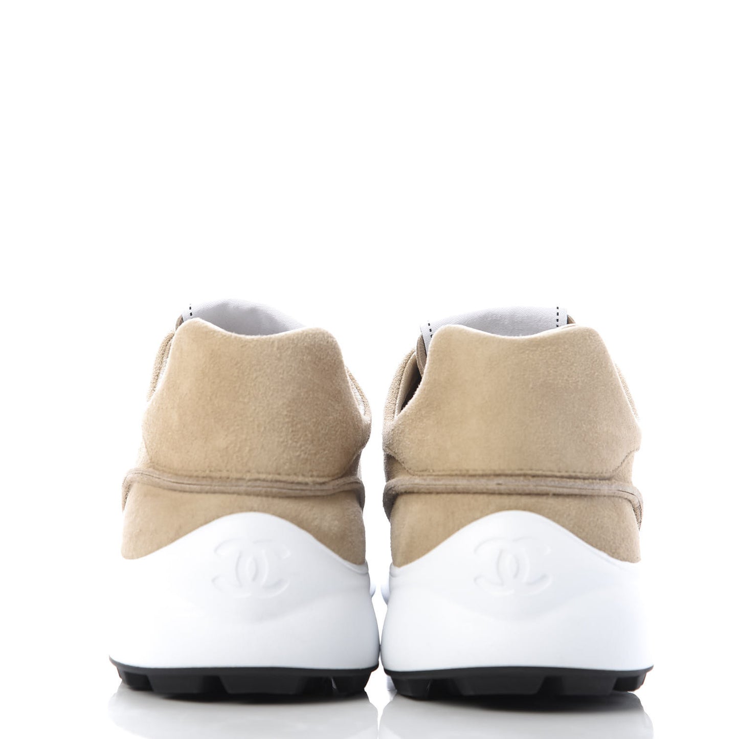Goatskin Suede CC Sneakers 36.5 Beige