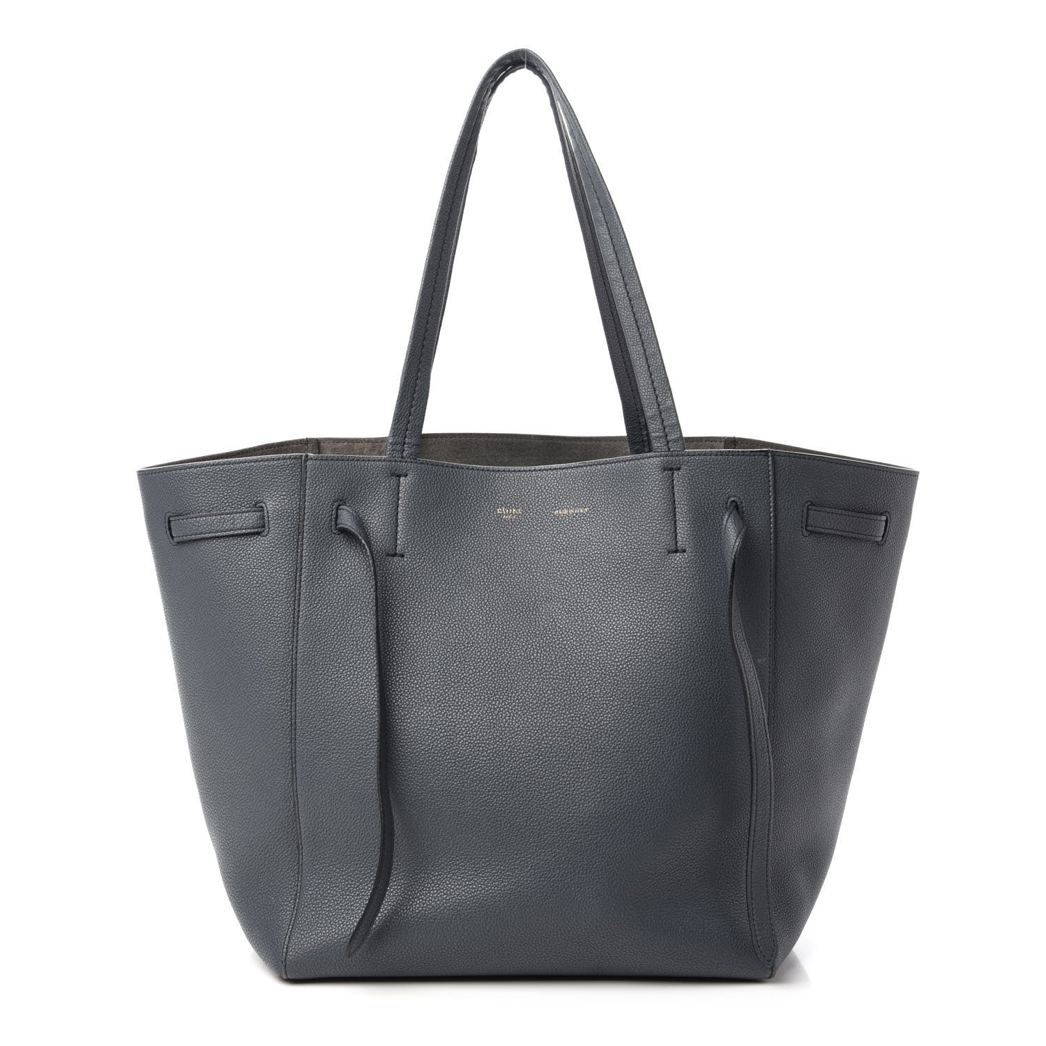 Celine Soft Grained Calfskin Small Belt Cabas Phantom Dark Sea 1 of 9
