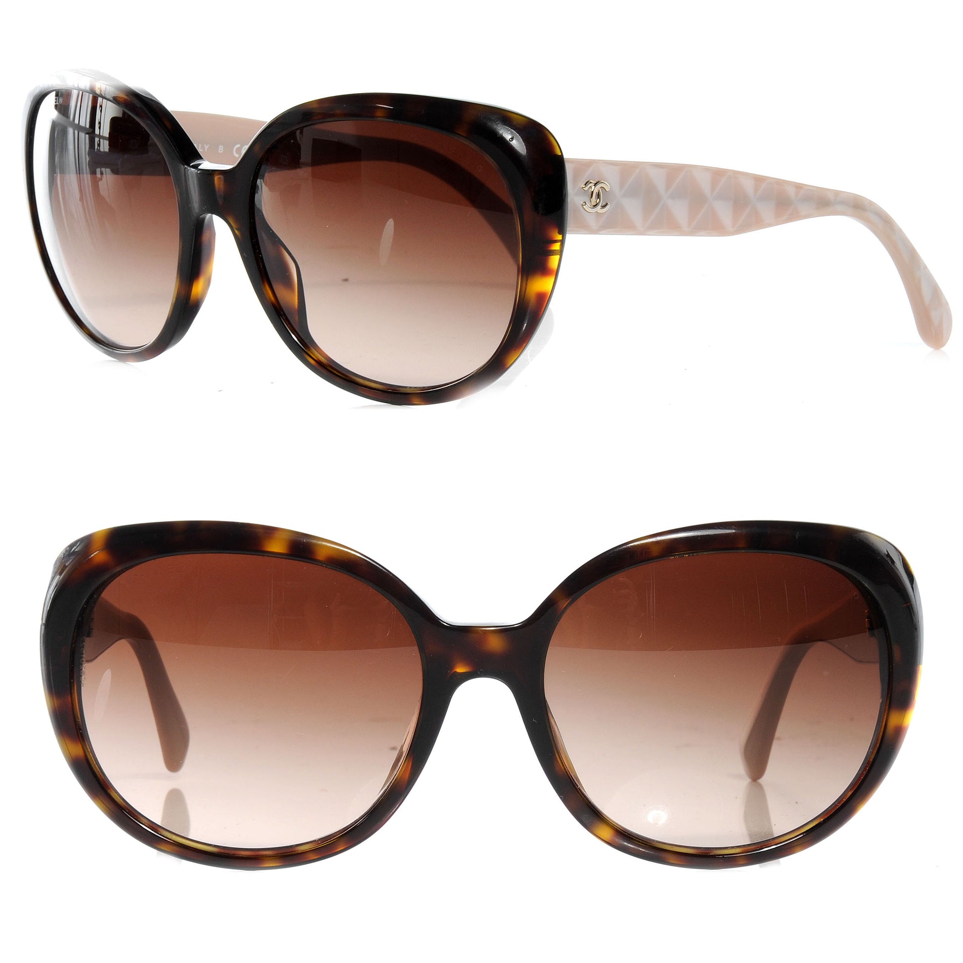 Chanel Quilted Sunglasses 5184 Tortoise 1 of 5