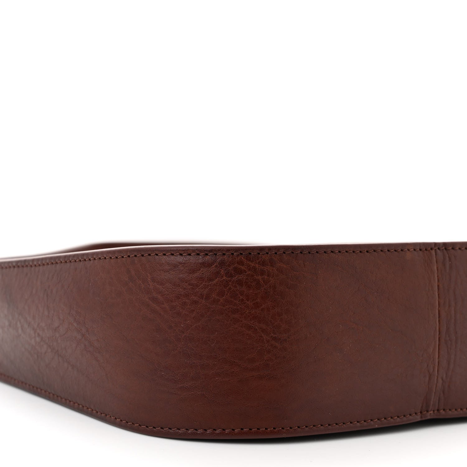 The Row Grained Calfskin Half Moon Shoulder Bag Burnt Wood 8 of 9