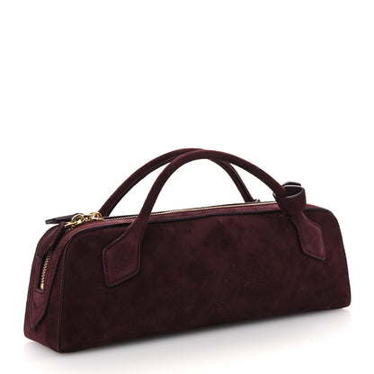 Alaia Suede Goatskin Teckel Clutch Rouge Grenat 4 of 11