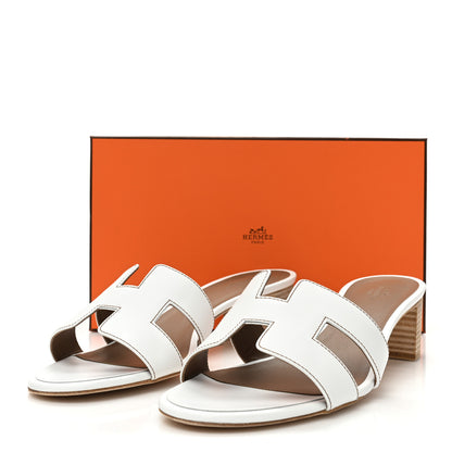Hermes Calfskin Oasis Sandals 41.5 White 9 of 9