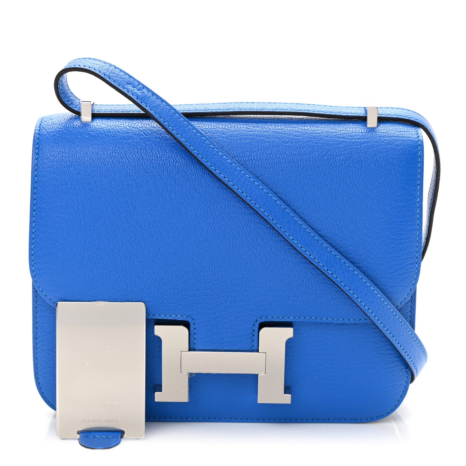Hermes Chevre Mysore Verso Constance 18 Bleu Hydra Deep Blue 2 of 12
