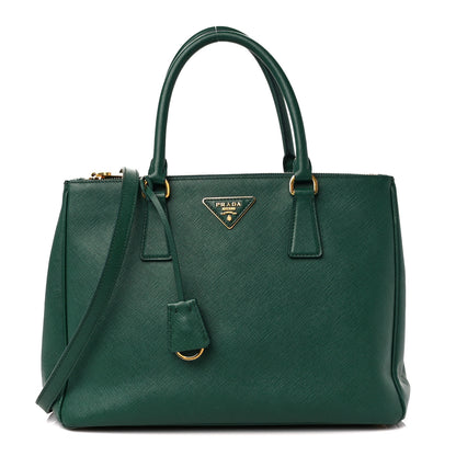 Prada Saffiano Medium Galleria Double Zip Tote Biliardo 1 of 11