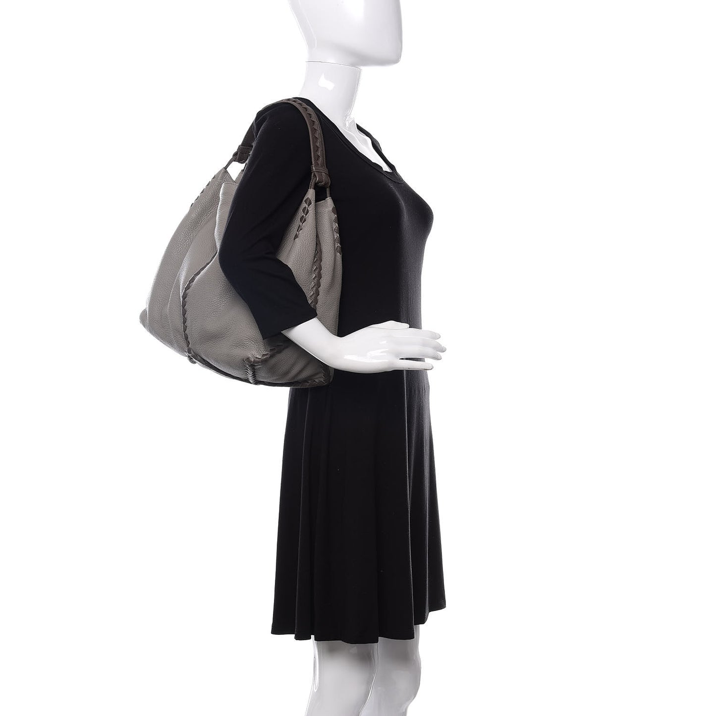 Cervo Lavato Deerskin Hobo Dark Cement New Steel