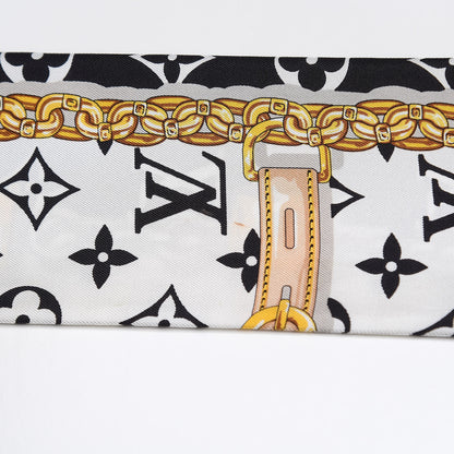 Louis Vuitton Silk Monogram Confidential Bandeau Black 7 of 8