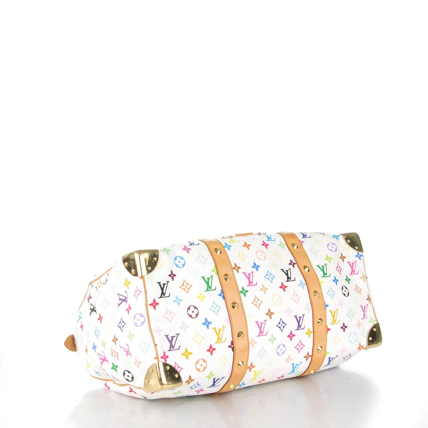 Louis Vuitton Monogram Multicolor Keepall 45 White 4 of 12