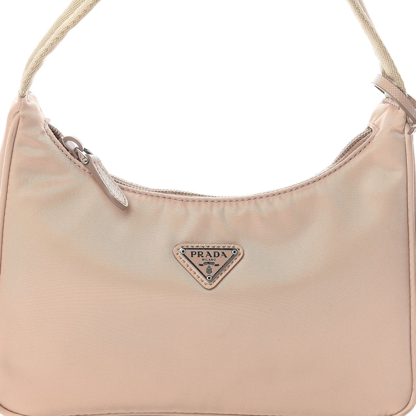 Re-Nylon Saffiano Mini Re-Edition 2000 Bag Cammeo