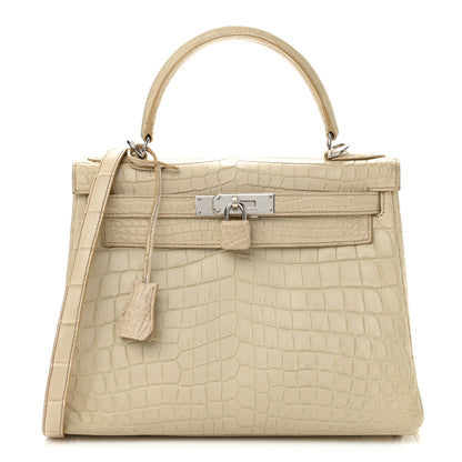 Hermes Matte Niloticus Crocodile Kelly Retourne 28 1 of 10
