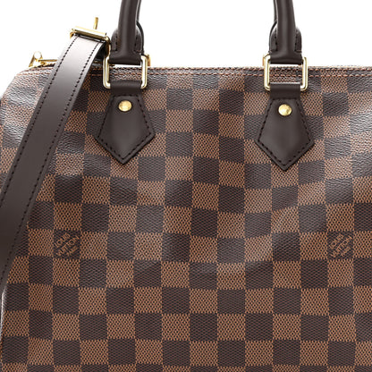 Louis Vuitton Damier Ebene Speedy Bandouliere 25 7 of 9