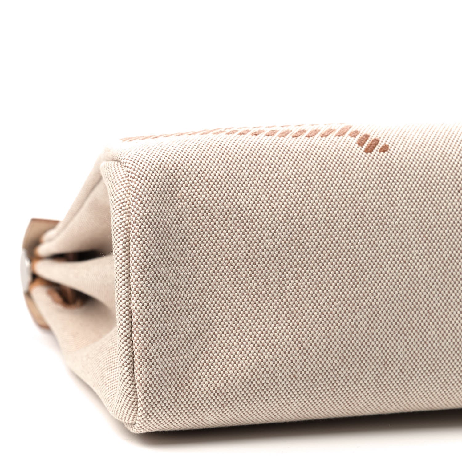 Hermes Vache Hunter Toile H Brides de Gala Herbag Zip Retourne 31 PM Natural 6 of 10