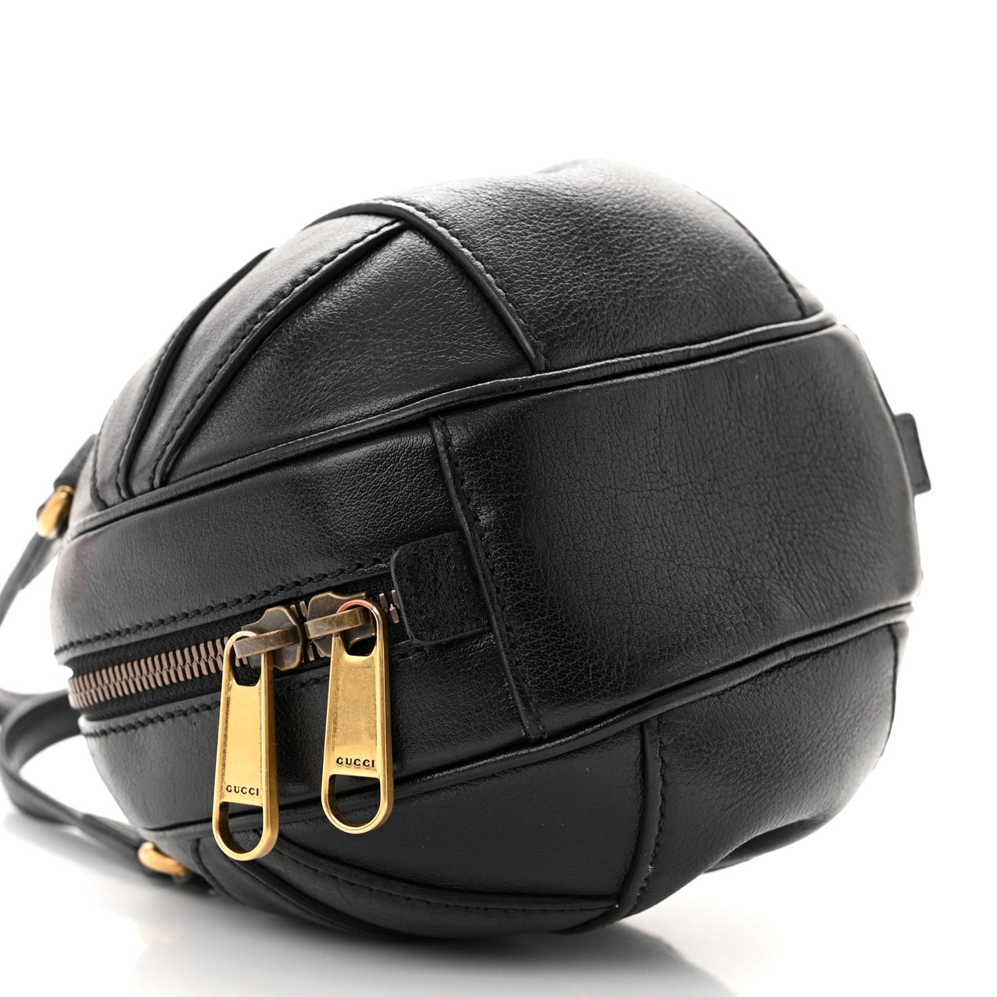 Piuma Lux Energy Mini Tifosa Basketball Shaped Shoulder Bag Black