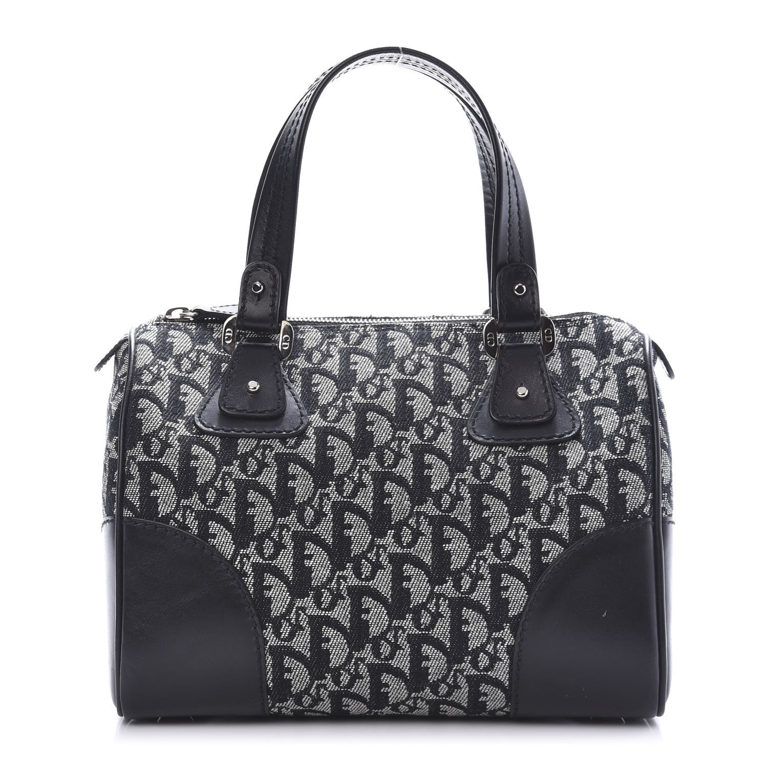 Christian Dior Monogram Boston Black 1 of 10