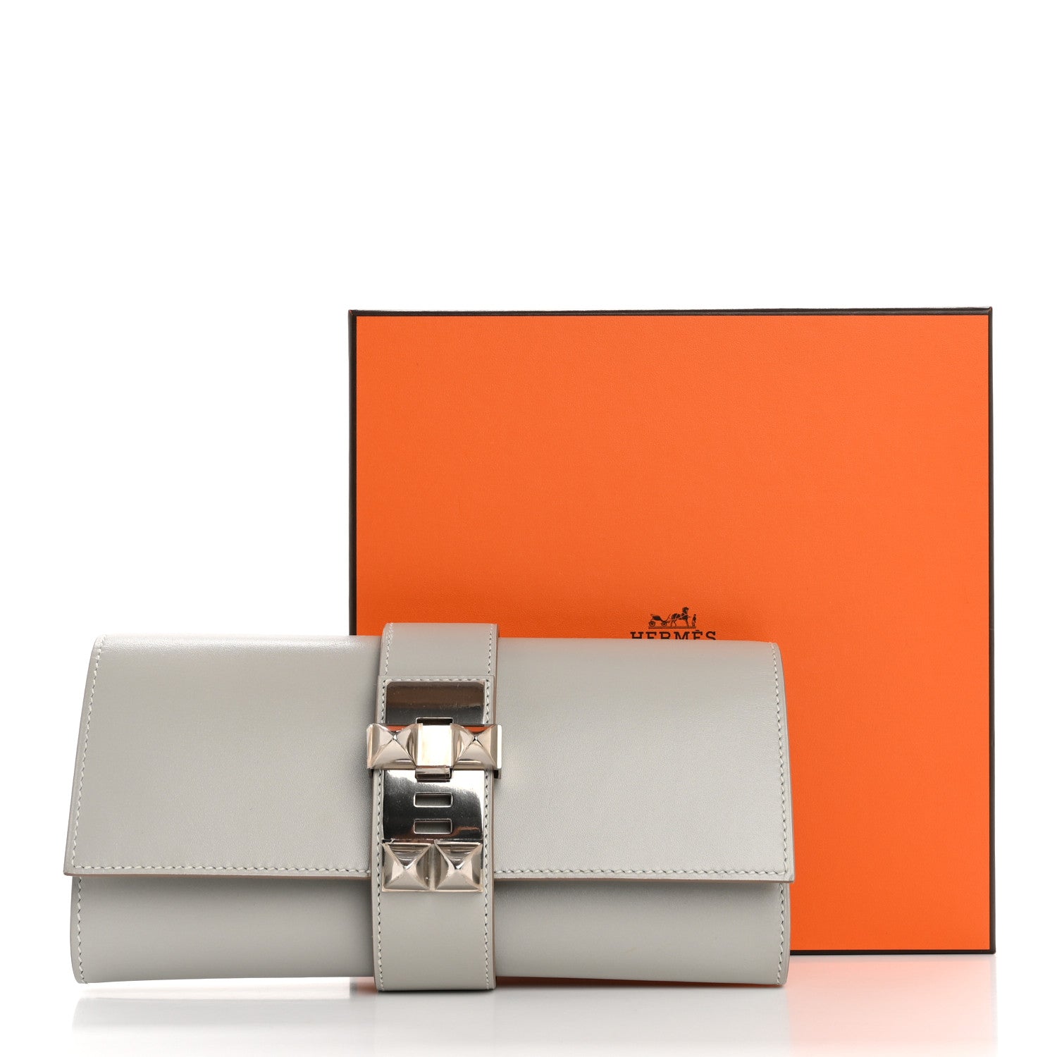Hermes Swift Medor 23 Clutch Gris Perle 16 of 16