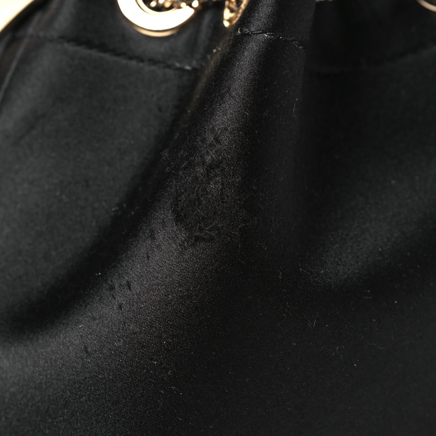 Satin Crystal Snake Embellished Bon Bon Bag Black