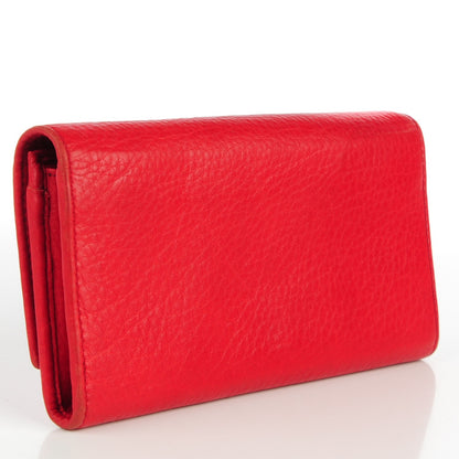 Gucci Pebbled Calfskin Soho Continental Wallet Red 4 of 10
