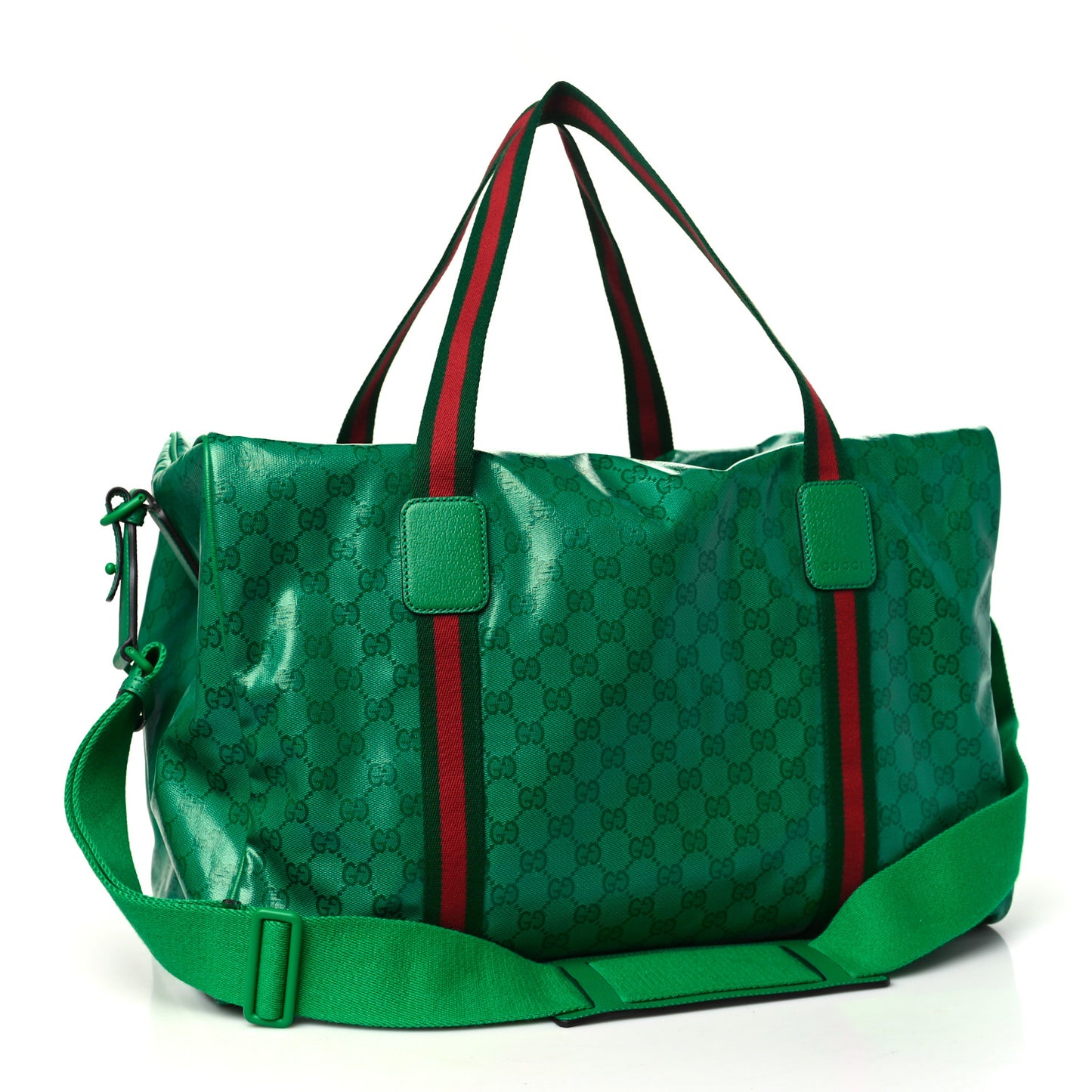 Crystal Monogram Web Large Carry On Duffle Bag Green