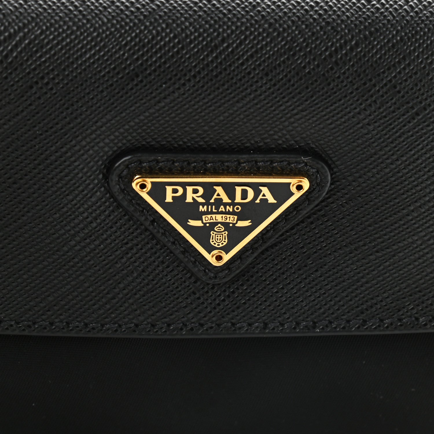 Prada Tessuto Nylon Saffiano Crossbody Bag Black 7 of 9