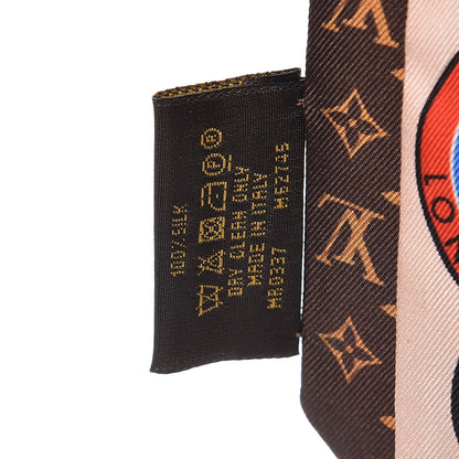 Louis Vuitton Silk Monogram World Tour Stickers BB Bandeau Nude 4 of 5