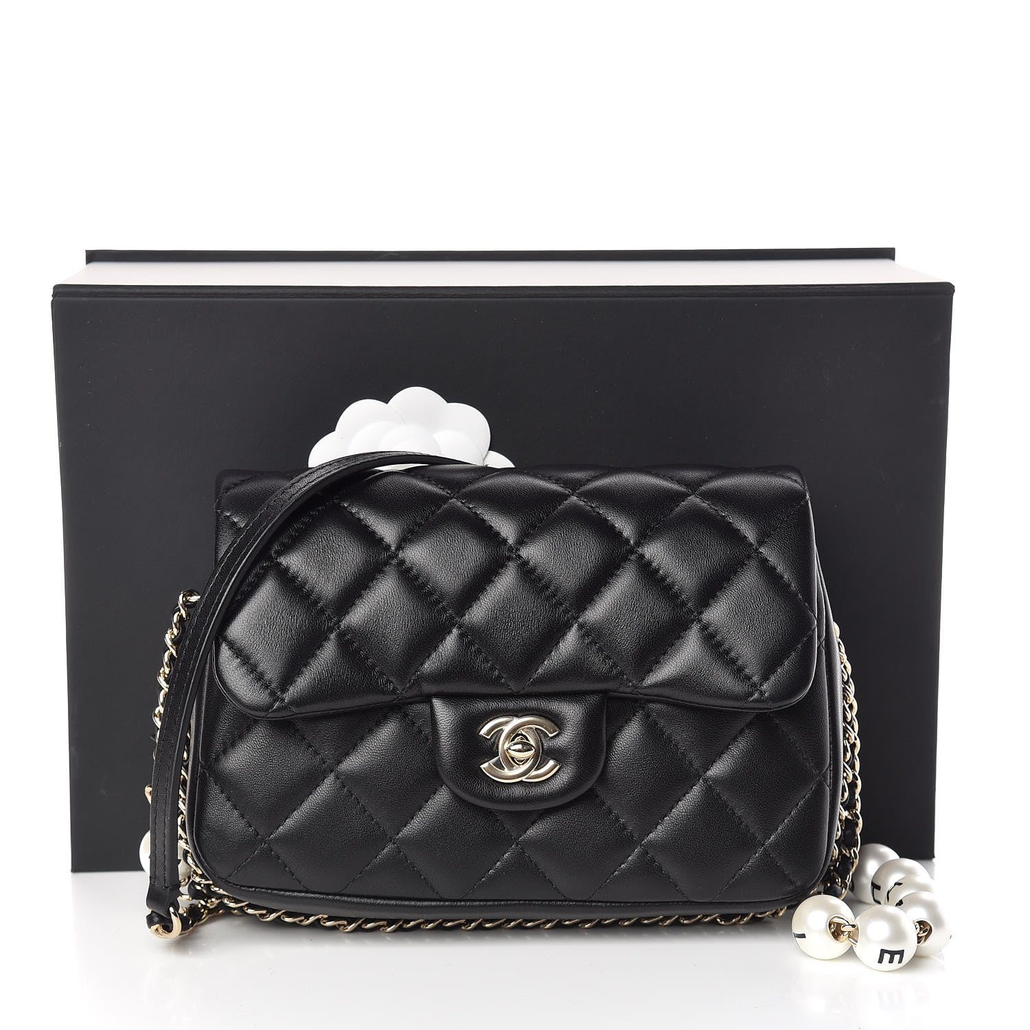 Chanel Lambskin Quilted Small My Precious Flap Black 11 of 11