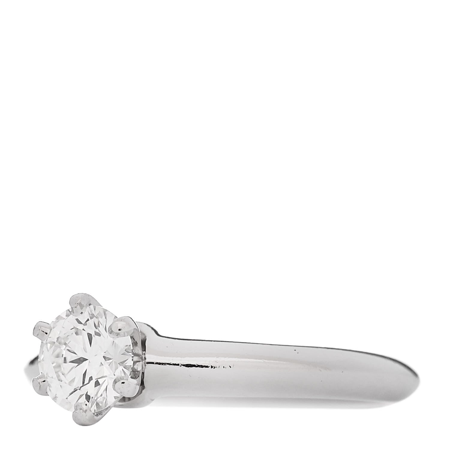 Tiffany Platinum Diamond .53ct Solitaire Engagement Ring 49 5 3 of 7