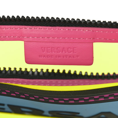 Versace Vinyl Rubber Calfskin 90s Logo Pouch Multicolor 6 of 8