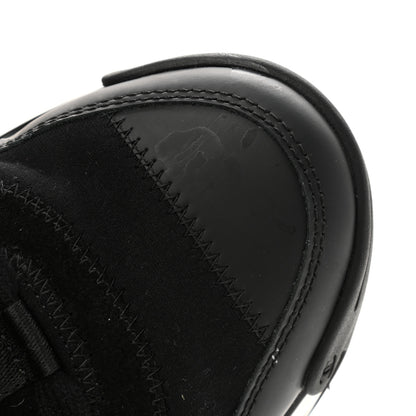 Chanel Velvet Calfskin Mixed Fibers CC Sneakers 38.5 Black 6 of 11