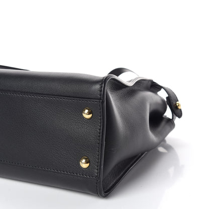 Fendi Vitello Seta Shiny Nappa Medium Peekaboo Iconic Satchel Black 7 of 12