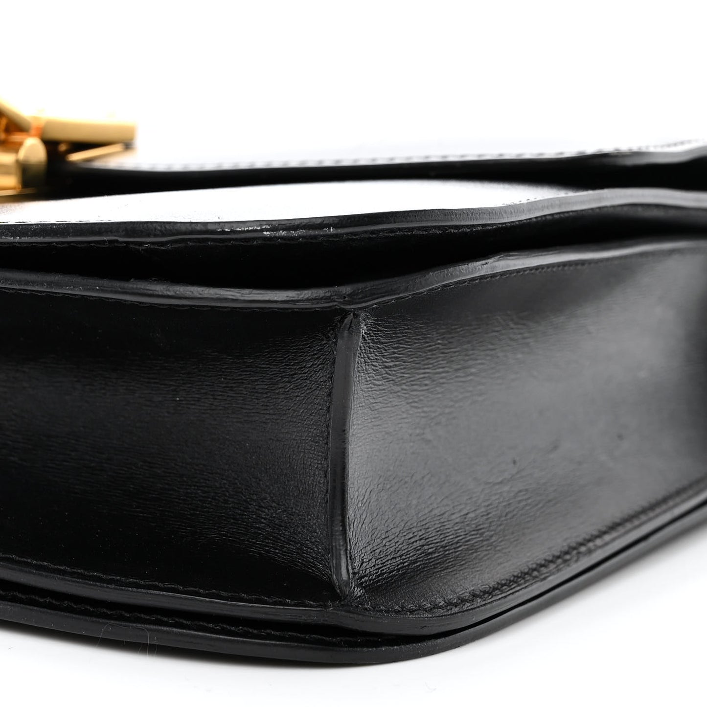 Box Calfskin Medium Classic Box Flap Bag Black