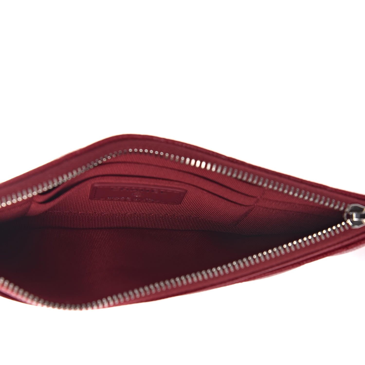 Chanel Caviar Quilted Classic Zip Pouch Pink 5 of 10