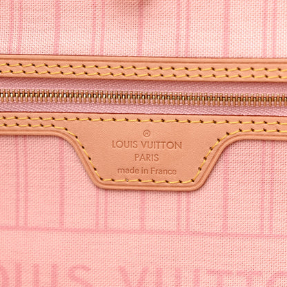 Louis Vuitton Damier Azur Neo Neverfull MM Rose Ballerine 7 of 12