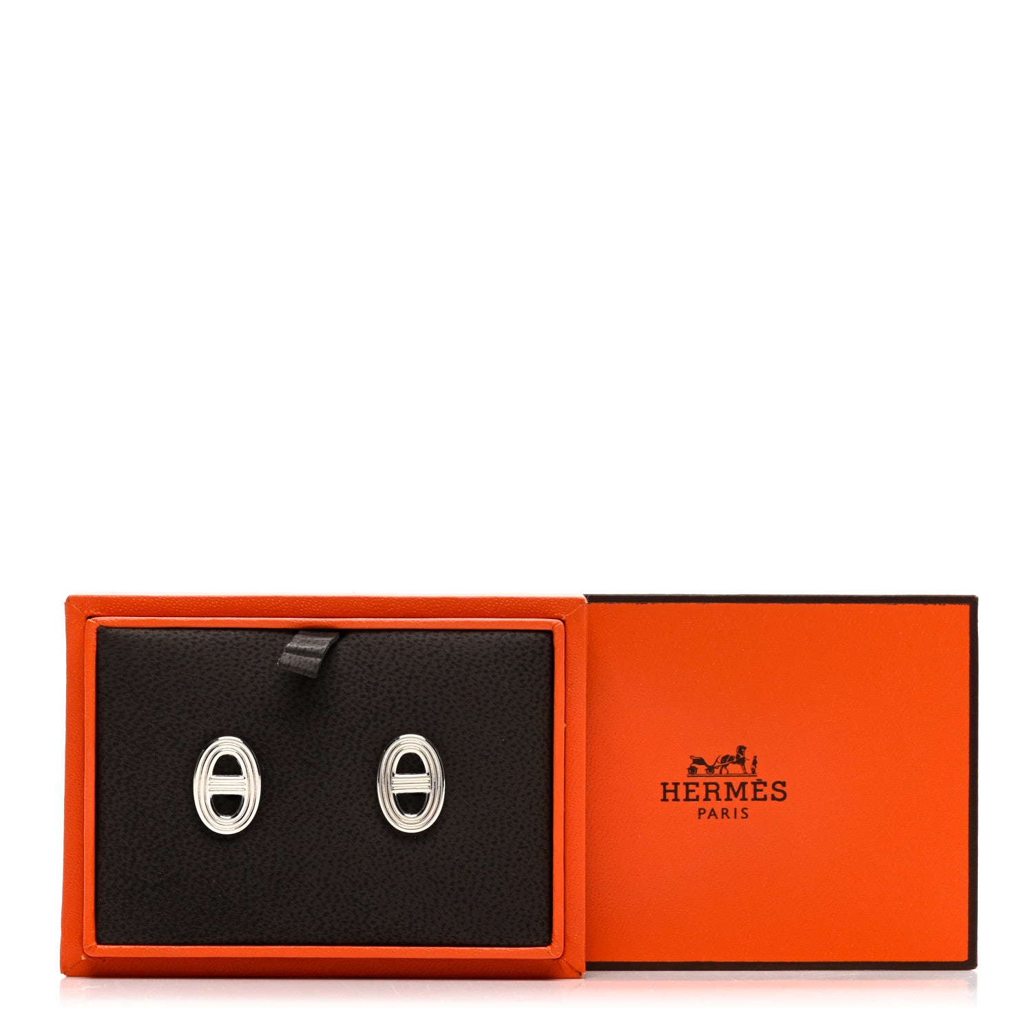Hermes Sterling Silver Farandole Earrings 5 of 5