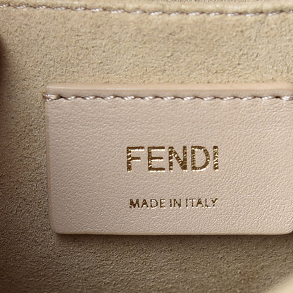 Fendi Vitello Liberty Bi-Color FF 1974 Embossed Kan I Shoulder Bag Black Maya 8 of 14