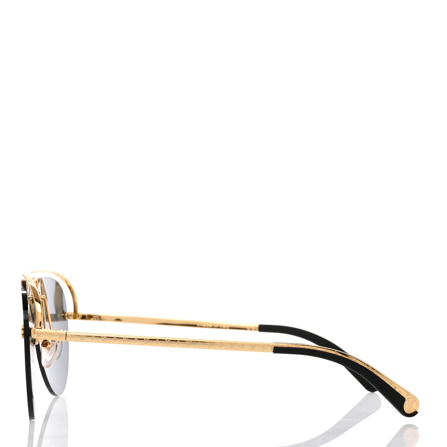 Metal Monogram Grease Sunglasses Z1172W Gold