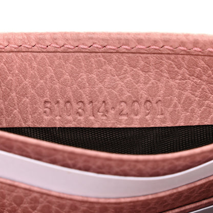 Gucci Dollar Calfskin Interlocking G Chain Wallet Soft Pink 7 of 11