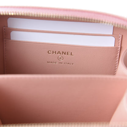 Chanel Caviar Quilted Filigree Vanity Clutch With Chain Pink 8 of 11