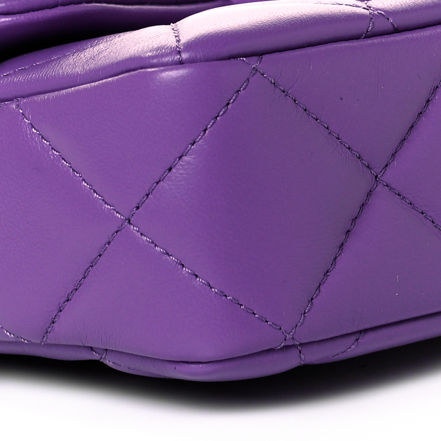 Chanel Lambskin Enamel Quilted Mini Pending CC Square Flap Purple 8 of 10